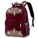 Zaino arabo del computer portatile di viaggio di stile arabo di arte, zaino della scuola causale degli uomini con la cinghia regolabile, Multicolore 05