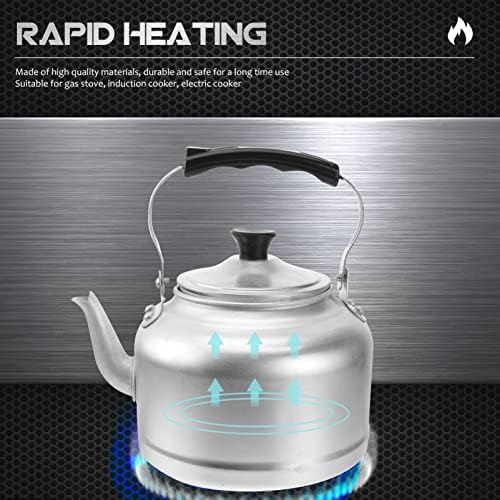 3L Aluminum Kettle Tea Kettle for Stove Top Stove Kettle with Handle Kettle Water Boiler Teapot Suit for Stovetop Induction Cooker, Gas Cooker(Lightweight)