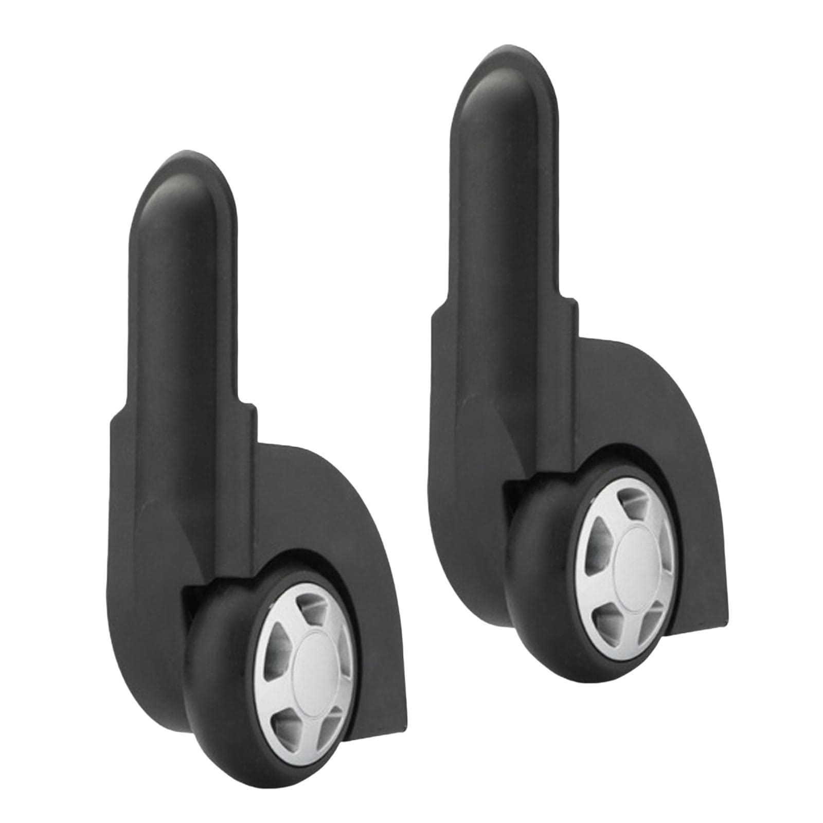 Recambio Ruedas Maletas, Paquete de 2 Ruedas giratorias de Repuesto for Maletas, Multicolor(Black)