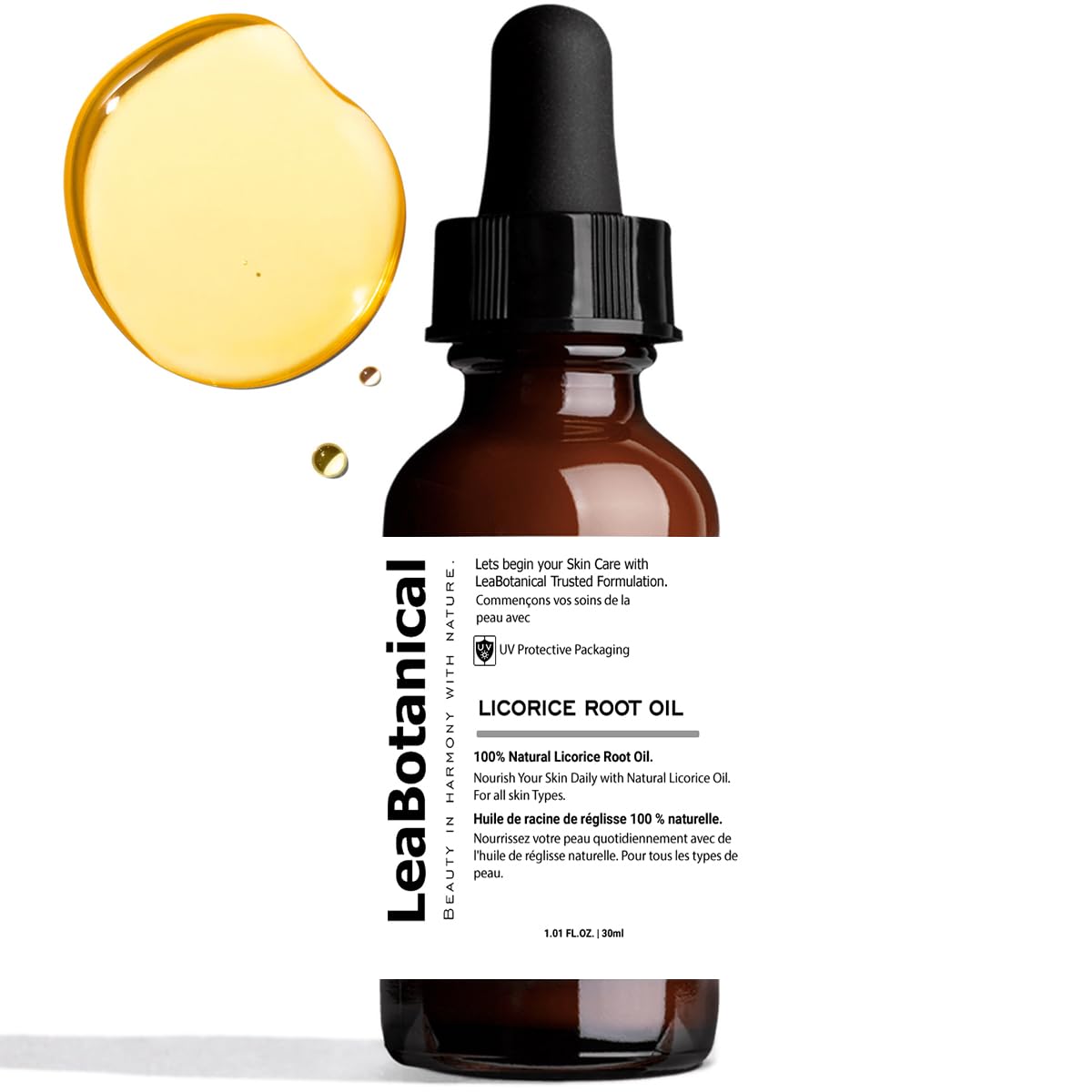 Leabotanical Licorice Root Oil | Moisturization | Anti-Aging | Even Skin Tone | lighten pigmentation | radiant skin tone | 30ml