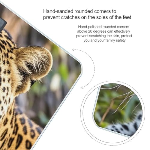 Báscula digital para baño diseño leopardo miniatura 4