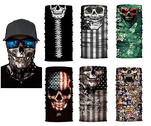 American Flag Outdoor Face Mask Multifunctional Sun UV Protection Headwear Scarf for Men Women