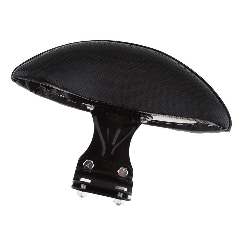 Dossier réglable pour moto, coussin en PU – Ajustement universel – Noir