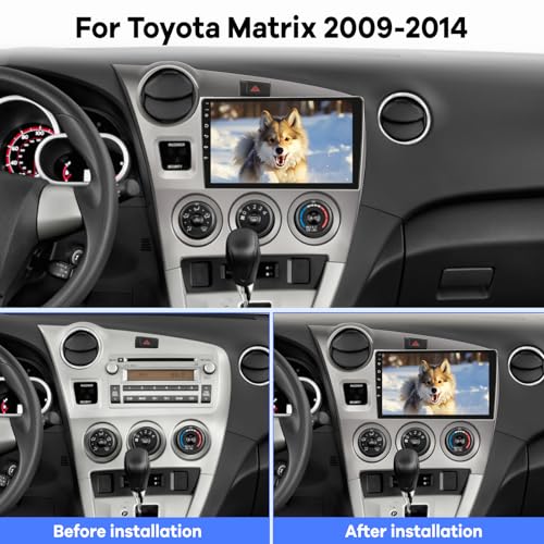 Radio Android 9 pulgadas para Toyota Matrix 2009-2014 miniatura 2