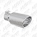 MBRP T5157 T304 Angled Rolled End Tip, 4" O.D, 2 3/4" Inlet, 10" Length
