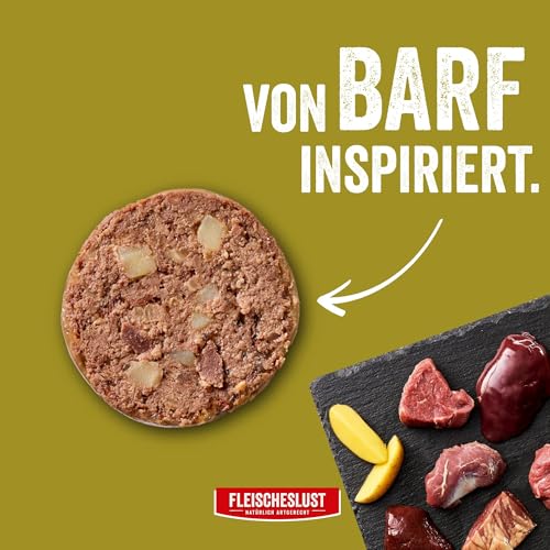 Fleischeslust | Hundewurst | Pures Pferd mit Kartoffel | Futterbox (6x800g) | Sensitive | Nassfutter | schnittfest | getreidefrei | Alleinfuttermittel für ausgewachsene Hunde