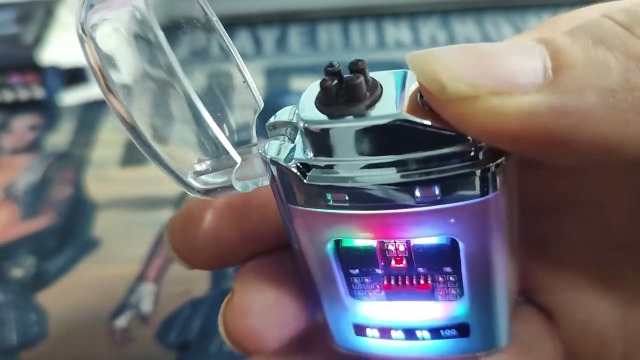 Encendedor Plasma Recargable Azul Polvo miniatura 7