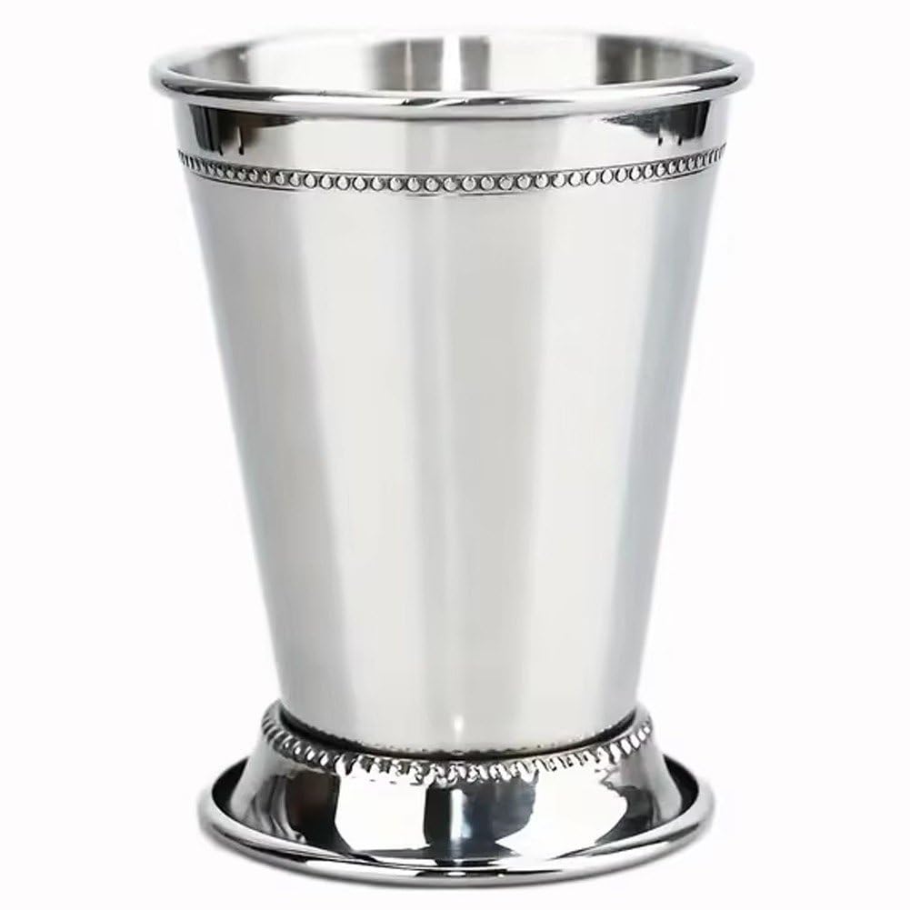 Luxylei Julep Cup, Mint Julep Cup Stainless Steel Mint Julep Metal Drinking Glass, Elegant Metal Cup Vintage Mint Julep Cocktail Cup Cocktail Mug