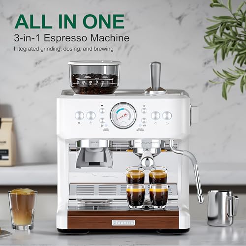 Espresso-Machine-with-Grinder-Coffee-and-Espresso-Maker-Combo-All-in-One-Coffee-Machine-20-Bar-Cafe-Espresso-Machine-with-Milk-Frother-58MM-Portafilte-Latte-Cappuccino-Machines-for-Home Espresso Machine with Grinder Coffee and Espresso Maker Combo All in One Coffee Machine 20 Bar Cafe Espresso Machine with Milk Frother 58MM Portafilte Latte Cappuccino Machines for Home