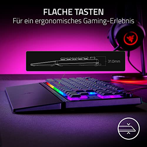Razer Ornata V3 Tenkeyless - Kompakte Flache Gaming-Tastatur (Mecha-Membran-Switches, Tastenkappen mit Anti-UV-Beschichtung… – Ansicht 2