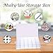 36 Grids Plastic Jewelry Box Earring Organizer Storage Containers with Movable Dividers for Beads Jewelry Small Parts Things Sold by Lasten