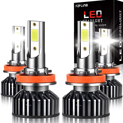 Fit for Ford Transit Connect (2015-2020) LED Headlight Bulbs, H9+H11 High/Low Beam, Super Bright LED Headlamps Conversion Kit, Plug and Play, 6000K Cool White, IP68 Waterproof, Pack of 4