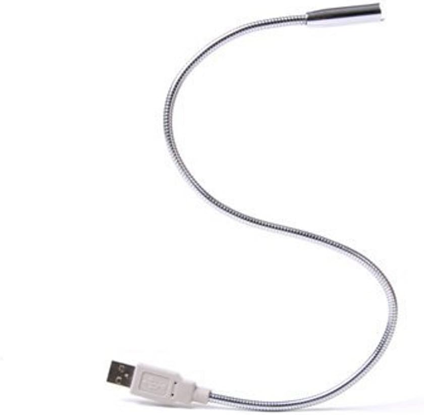 DZT Portable Flexible Mini USB 1 LED Light USB Lamps for PC Notebook Laptop Silver