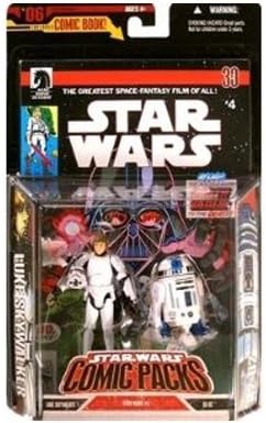 R2-D2 and Luke Skywalker in Stormtrooper Disguise (No Highlights) Comic Packs