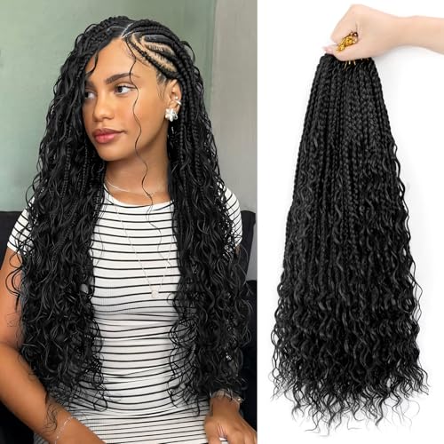 Boho Box Crochet Braids Human Hair Mixed 9 Packs...