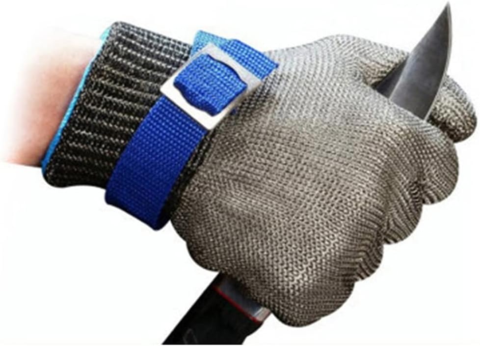 Metal Steel Wire Gloves Cut Resistant Gloves, Safety Work Gloves for Outdoor Gardening Butchers, 7 Sizes (Size : 10pcs/xs)