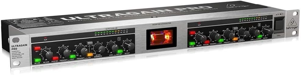 Behringer ULTRAGAIN PRO MIC2200 Audiophile Vacuum Tube Microphone/Line Preamplifier