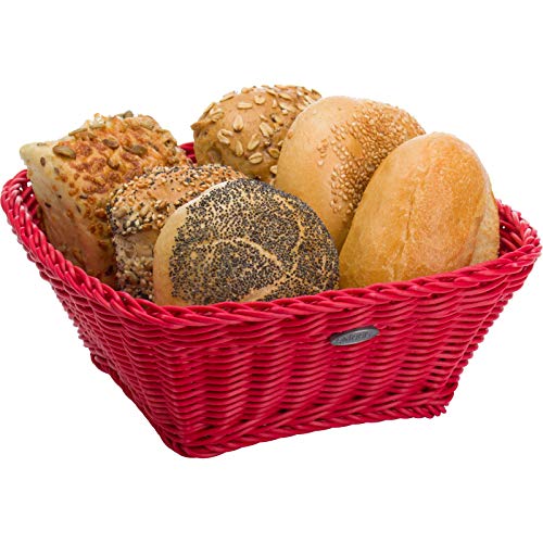Saleen 020965 791 01 - Cesta Cuadrada, 23 x 23 x 9 cm, Color Rojo