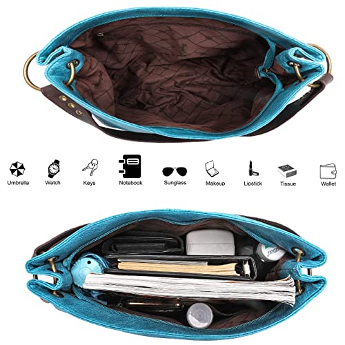 Montana West Large Hobo Bag Leather Purses And Handbags For Women Top Handle Shoulder Satchel Handbags Fashion Ladies Designer Handbags With Pockets Zipper Leather Tote Purse For Women Mwc-047Tq #TOP3