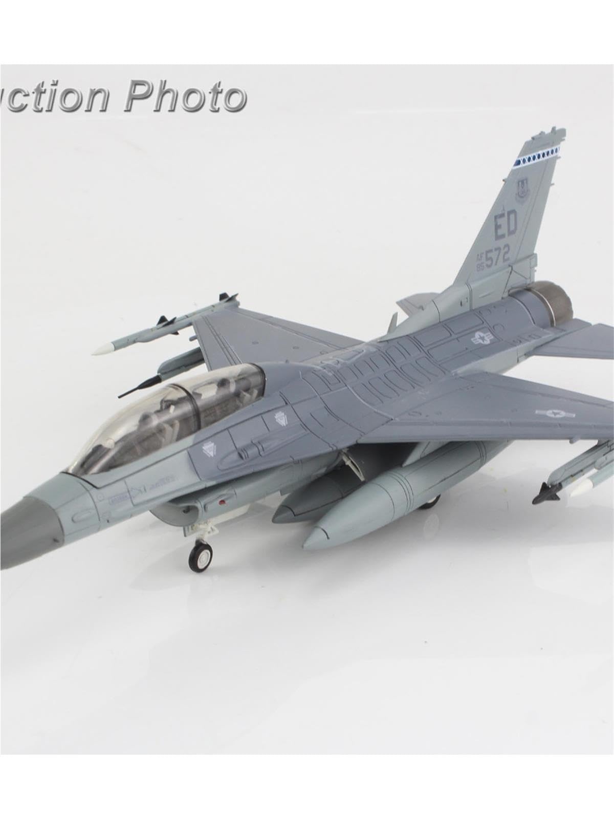 aerei a reazione Aereo da caccia F-16D in scala 1:72, 85-1572, Edwards AFB, 2024 regali per piloti