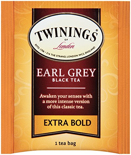 Twinings Earl Grey Extra Bold Individually Wrapped Black Tea Bags, 20 Count Pack Of 6, Caffeinated, Flavoured With Citrus And Bergamot #TOP2