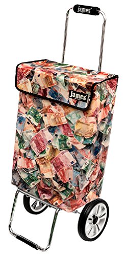James® Einkaufstrolley modern Design Botticelli, Einkaufswagen bunt, Hackenporsche, Shopping-Lifestyle, Planenmaterial, bis 50kg Tragkraft, Grosse Räder, Made in Vienna – Bild 3