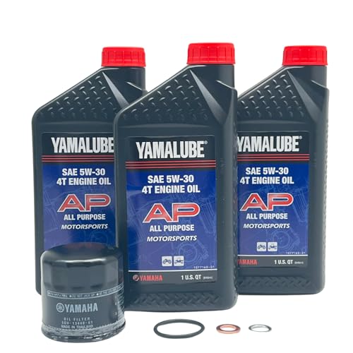Image of Yamaha Original OEM Yamalube Grizzly /Kodiak /Wolverine LUB-ATVCG-KT-05 ATV Cold Weather Oil Change Kit W /Yamaha OEM Filter Part #5GH-13440-80-00 Supercedes Part# 5GH-13440-61-00