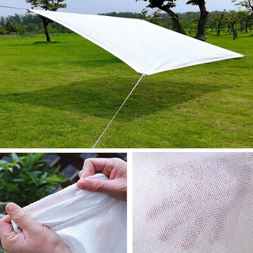 Toldo rectangular con ojales de 8x15 m para solucionar el calor en terrazas protegiendo del sol exterior 5