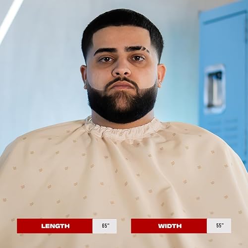 Miniatura 4 de Barber Strong The Barber Cape - Funda para corte de pelo para hombres, material repelente y reductor estático, tela resistente al agua