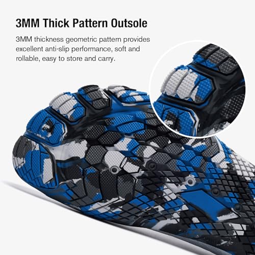 ALEADER Barefoot Water Shoes Men Non Slip Swim Beach Shoes for Hiking Walking River3