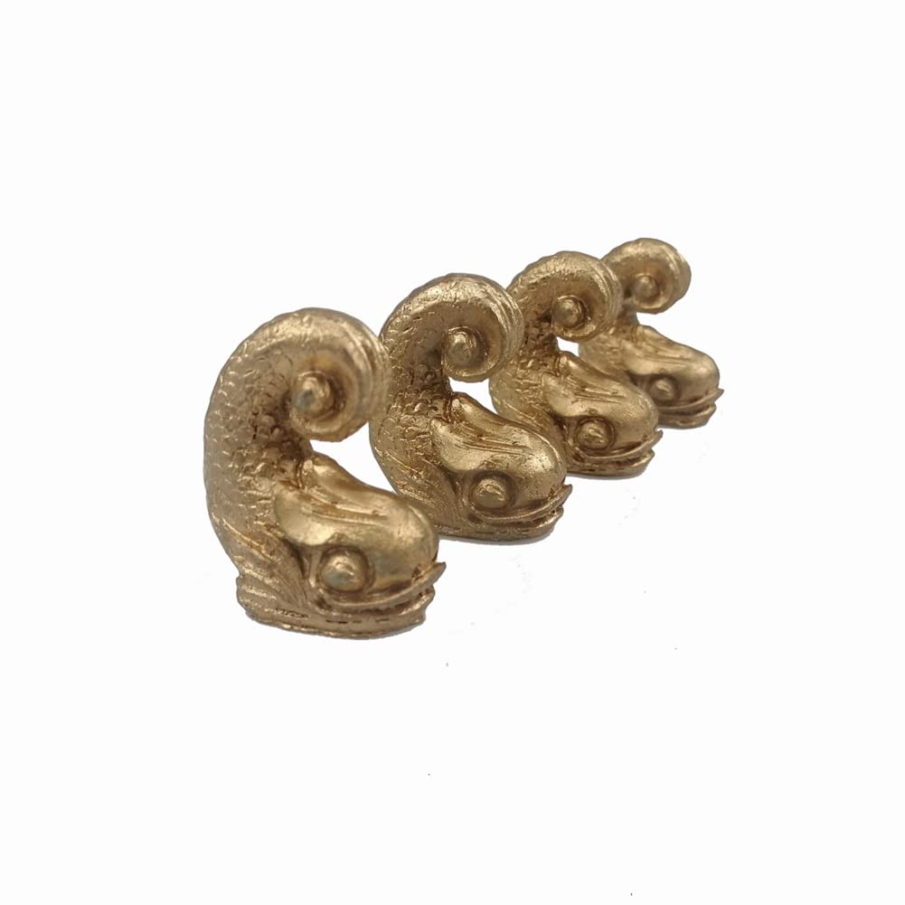 GAWEGM Ship Model Accessories - 4pcs Goldfish Resin Supports Base Bracket
