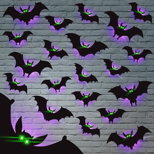 24 Pack Halloween Bats Decorations - image 1