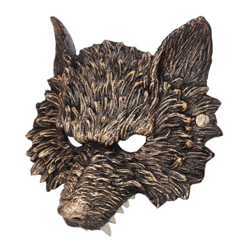 Totority Halloween Wolf Costumes Mask Men's Party Cosplay Accessories 3d Wolf Design