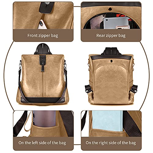 Zaino da donna impermeabile antifurto leggero in