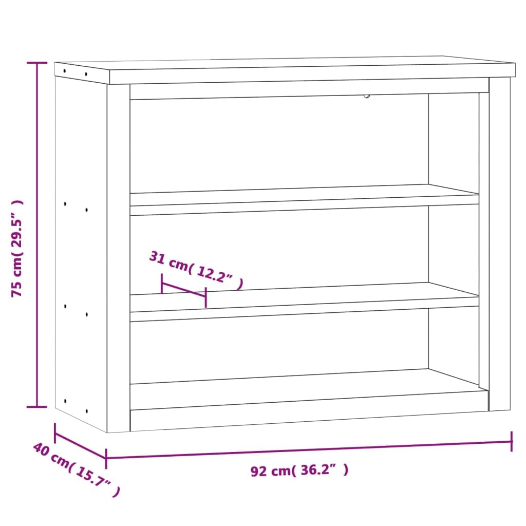 vidaXL Armario de Pared de Cocina con Estantes, Armario Auxiliar de Almacenaje, Armario Colgante, Mueble para Cocina, Acero Inoxidable
