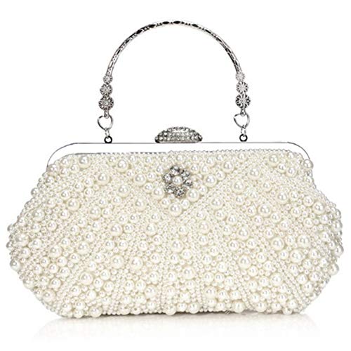 ATOZS] 女性パールクラッチバッグ、イブニングバッグ財布