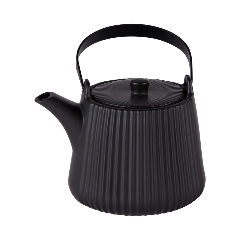 Théière Tiao 1L noir Table Passion avec filtre en acier amovible