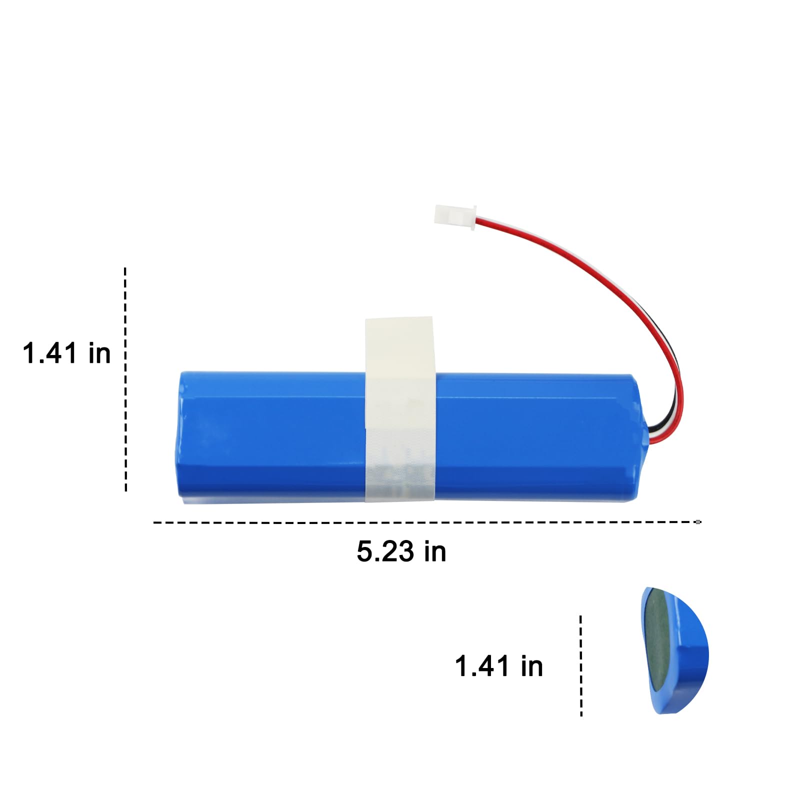 MULS Vacuum Replacement Battery for HONITURE Q6, Q6 Pro, Q6 Se, Philips FC8972, Haier TAB-T530S, Zoozee Z50 Robot Vacuum Cleaner Accessories Spare Parts 14.4V 5600mAh