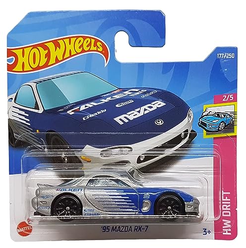 Hot Wheels - ´95 Mazda RX-7 - HW Drift 2/5 - HCX62 - Short Card - Falken - GReddy - Formula Drift - Eibach - Rays - Mattel 2022