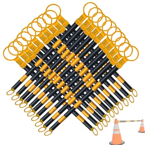 Barre pour cônes réfléchissante et extensible 3m pour sécuriser les zones de travaux