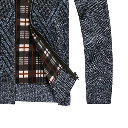 Chaqueta polar para hombre con cierre y bolsillos miniatura 4