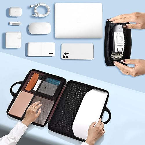 Image of HSEOK Laptop Sleeve 13.3 Inch Case Briefcase Compatible with MacBook Pro 14 inch and All Model of 13.3 Inch MacBook Air /Pro, XPS 13, Most Popular 13 inch-13.5 inch Notebooks,B01K04