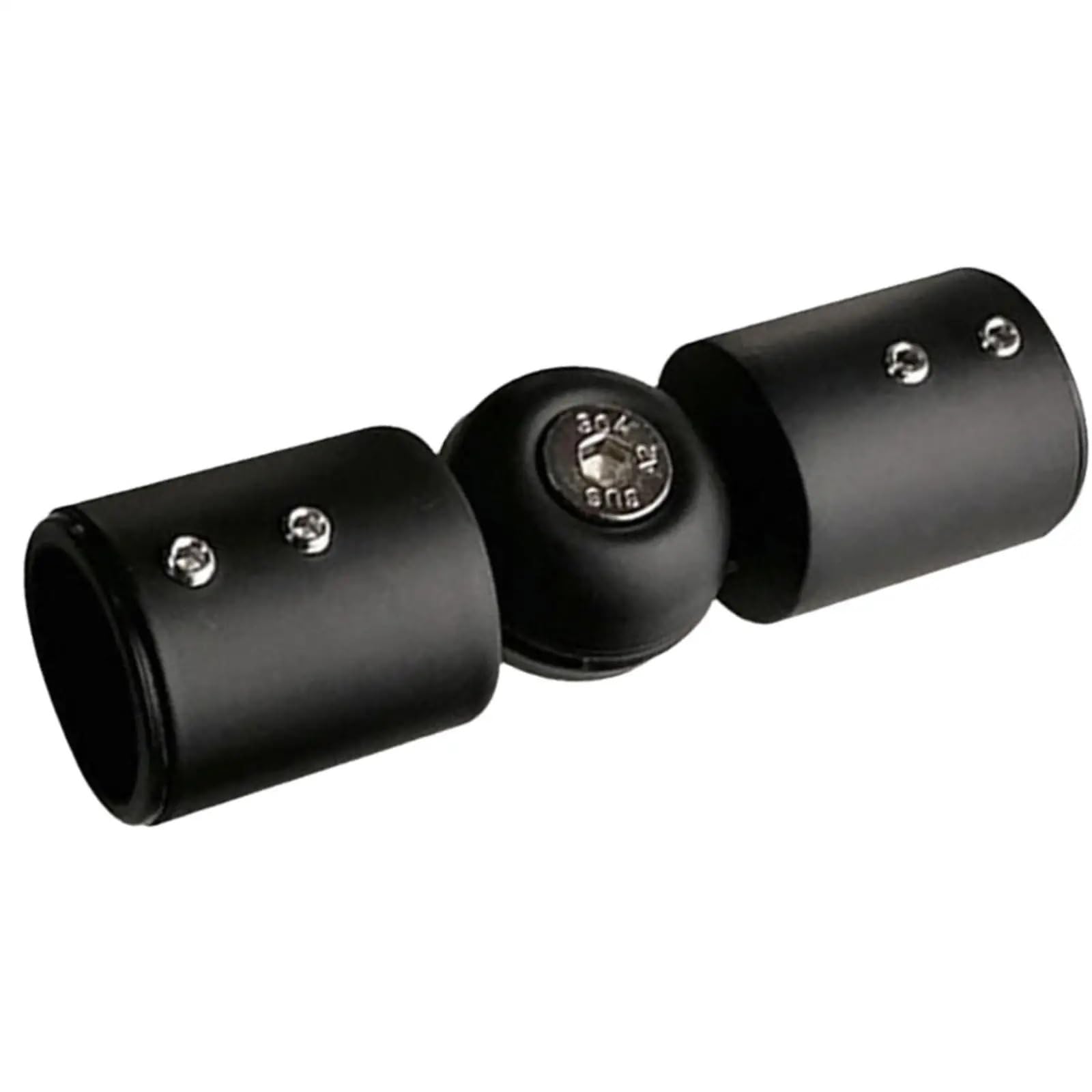 Corner Curtain Rod Connectors Rod Connector Stainless Steel Shower Room for Bay Window Curtain Rods Bathroom Glass Door Hinged Elbow Adjustable(25mm matt black)