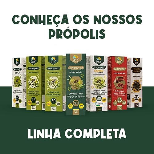 Extrato Própolis Puro Kit com 3 Verde Alecrim 15% Imunidade Vitamina Aquoso 30 ml Natural