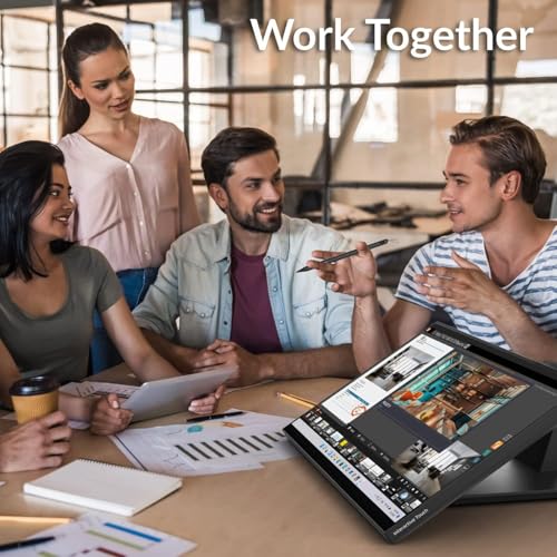 Image of Innex Ideao Hub 24 Inch P-Cap QHD Touchscreen Monitor, MPP2.0 & PD Support | HDMI, VGA, USB-C Inputs, 10-Point Touch, Versatile Fully Adjustable Stand for Laptop, PC, Mac, Phone & Gaming