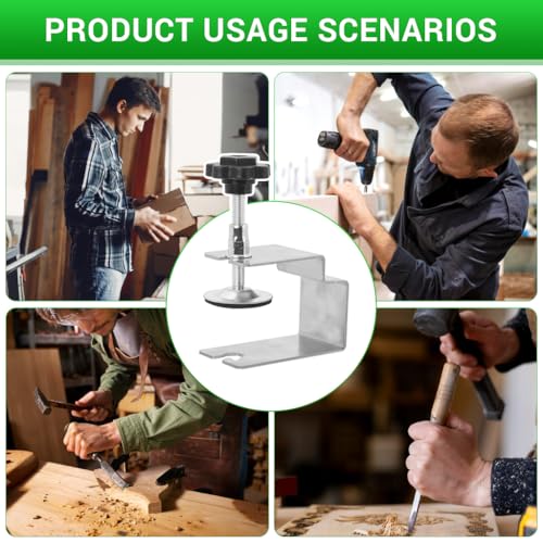 Image of Serplex C Clamp 2Pcs Steel Drawer Fitting Jig Stable Fixing