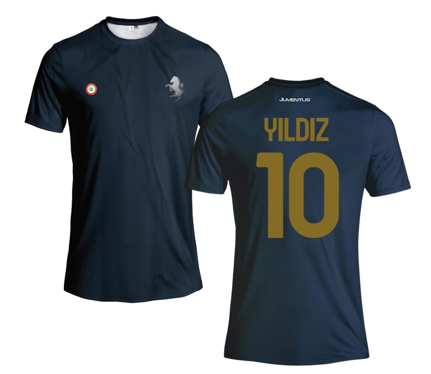 JUVENTUS Maglia Kenan Yildiz 10 Blu Navy Replica Ufficiale Autorizzata Bambino (Taglie-Anni 4 6 8 10 12) Adulto (S M L XL XXL)