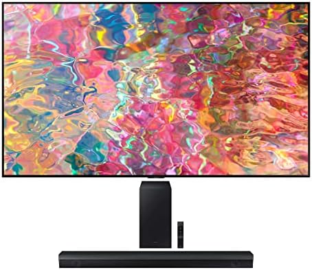Samsung QN75Q80BAFXZA 75″ 4K Ultra HD Smart TV with a Samsung HW-B650 3.1ch Soundbar and Subwoofer with Dolby Audio (2022)