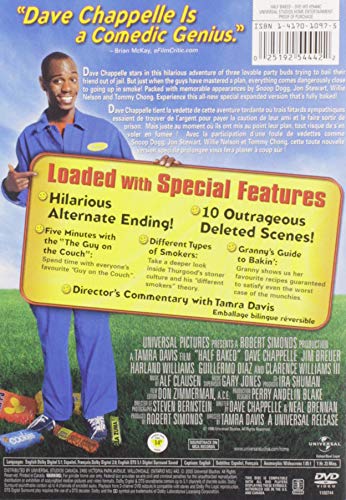 Half Baked DVD Fully Baked Edition película de comedia de 1998 formato NTSC Región 1 3