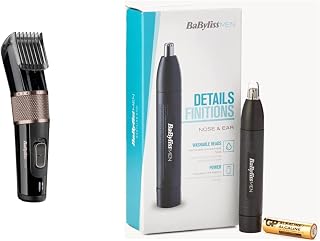 BaByliss MEN E974E Tagliacapelli con Lame in Acciaio Inox, 60 Minuti di Autonomia &...